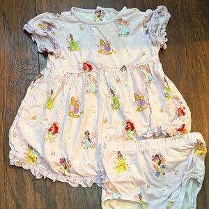 Disney Pastel Princess Dress and Bloomers Set